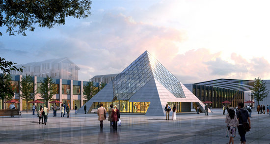 眉山金字塔网架